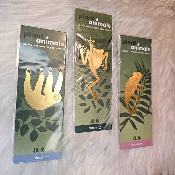 NWT! 3 PC SET!! Another Studio Houseplant Brass Decorations: Animals - Picture 2 of 6